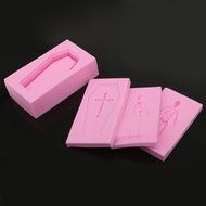 4pcs Punk Silicone Skeleton Coffin Set Mould Cake Baking Fondant Sugar Craft Wedding Birthday Party Decor N5