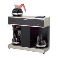 BUNN 04275.0031 Black Pourover 12 Cup Coffee Brewer with 3 Warmers