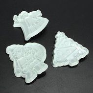 Man Friday 3PCS Christmas Day Plastic Cake Mold