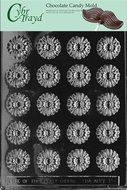 Cybrtrayd F008 Daisies Chocolate Candy Mold with Exclusive Cybrtrayd Copyrighted Chocolate Molding Instructions