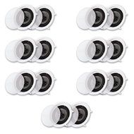 Acoustic Audio CS-IC83 In Ceiling 8" Speaker 7 Pair Pack 3 Way Home Theater 4900 Watt CS-IC83-7PR