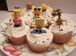 Spongebob Cake Toppers / Cupcake Decorations Set of 15