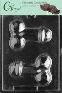 Cybrtrayd XX508 Short and Stubby Chocolate Candy Mold with Copyrighted Molding Instructions