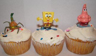 Spongebob Cake Toppers / Cupcake Decorations Set of 15 N2