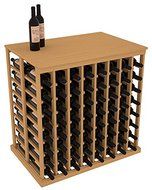 Wine Racks America Ponderosa Pine Double Deep Tasting Table + Solid Top. 13 Stains to Choose From! N7