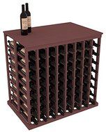 Wine Racks America Ponderosa Pine Double Deep Tasting Table + Solid Top. 13 Stains to Choose From! N8
