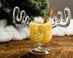 Holiday Glassware Christmas Moose Mug Set of 10 - Safer Than Glass N2