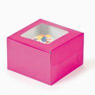 1 X Dozen Hot Pink Cupcake Boxes