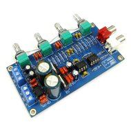 DROK&reg; NE5532 Preamp Volume Control Board 10 Times Pre-amp A51 Treble mediant Bass Low Noise OPA Digital Controller N2