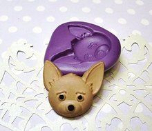 Silicone Mold Pet Puppy Dog Face Mould - Poodle Spaniel Chihuahu Maltese Terrier