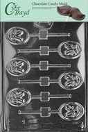 Cybrtrayd M066 Ballet Slipper Lolly Chocolate Candy Mold with Exclusive Cybrtrayd Copyrighted Chocolate Molding...