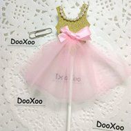 DOOXOO Ballerina Tutus Cake Topper Ballet Cake topper Party Decorations Ballet Party Ballerina Party Girl Party... N3