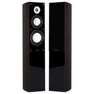 Fluance XL5FDW High Performance Three-Way Floorstanding Tower Speakers - Dark Walnut