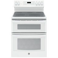 GE JB860DJWW 30" White Electric Smoothtop Double Oven Range - Convection