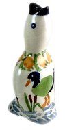Collectible Baking Essential: Polish Pottery Pie Bird Vent Whistle Funnel Chimney - For Venting 2-Crust Pies (... N5
