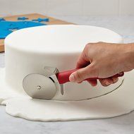 Cake Boss Stainless Steel Tools and Gadgets Fondant Cutter, Red