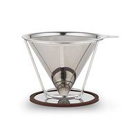 Portable Reusable Stainless Steel V-type Cup Cone Coffee Filters Drip Coffee Maker Tool N5
