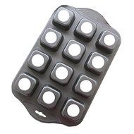 Befamous 12 Cups Non-stick Muffin Cupcake Pan - Removable Bottoms Round N2