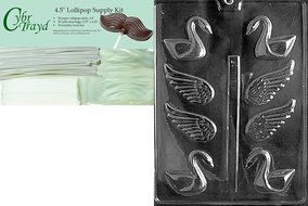 Cybrtrayd W015 Small 3D Swan Wedding Chocolate Candy Mold N3