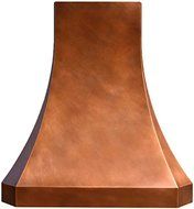 Custom Copper Oven Hood (dark, 30")