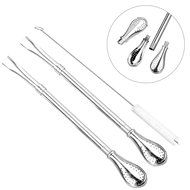 GFDesign Yerba Mate Bombilla Gourd Drinking Filter Straws Stirrer Food-Grade 18/8 Stainless Steel - Set of 2 with... N14