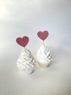 DOOXOO Pink glitter heart cupcake toppers food picks canap&eacute;s Idesl for birthdays Christenings anniversaries weddings... N4