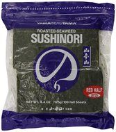 Yamamotoyama Yaki Nori Half Sheet, Red, 100 Count N4