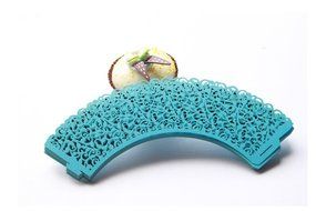 Kuke 24 pcs Vine Filigree Lace Laser Cut Cupcake Wrappers Cupcake Liners Muffin Container for Baby Shower Baby... N2