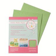 Cake Star Edible Wafer Rice Paper - Green