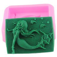 Mujiang Little Mermaid Cake Decorating Food Grade Silicone Jello Sugar Chocolate Fondant Molds N20