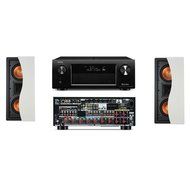 Klipsch R-5502-W II In-Wall Speaker (LCR) Denon AVR-X4000 IN-Command 7.2