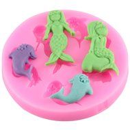 Mujiang Little Mermaid Cake Decorating Food Grade Silicone Jello Sugar Chocolate Fondant Molds N24