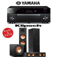 Yamaha RX-A1060BL AVENTAGE 7.2-Channel Dolby Atmos Network A/V Receiver + Klipsch RP-280F + Klipsch RP-450C +... N3