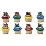 24 Pack Power Rangers Dino Charge Cupcake Rings