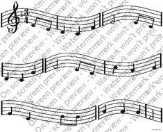 Music Notes Edible Cake Border Decoration