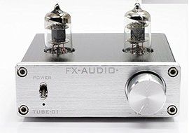 Douk Audio Mini 6J1 Valve &amp; Vacuum Tube Pre-Amplifier Stereo HiFi Buffer Preamp(Silver） N4