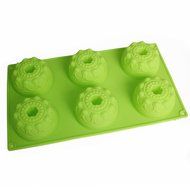 X-Haibei Monarch Crown Donut MINI Bundt Cake Ice Cream Jello Gelatin Pan Silicone Mold N2