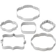 Wilton 417-7555 6 Piece Plaque Fondant Cut-Outs Set