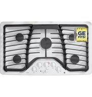 GE PGP976DETWW Profile 36" White Gas Sealed Burner Cooktop N2