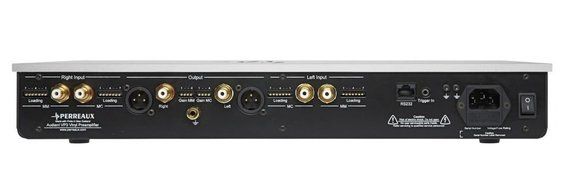 PERREAUX Moving Magnet/ Moving Coil Phono Preamplifier 17" Wide x 10.9" Deep x 2.6" High Silver Annodised Aluminium N2