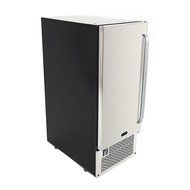 Whynter UIM-502SS Built-In/Freestanding 50 lb Capacity Clear Ice Cube Maker, Stainless Steel/Black N2