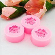 SZMWL Silicone Cake Molds 4D Rose Flower Fondant Chocolate Sugarcraft Mould Tool Pink 2Pcs N2