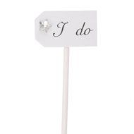Paper Star I do Cake Topper Cupcake Pick Wedding Party Decor Pack of 10 - Beige N20