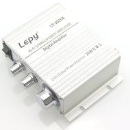 Digphone Silver Lepy LP-2020A 20WX2 Mini HIFI Stereo Audio Amplifier AMP With 13.5V 3A Power Supply N3