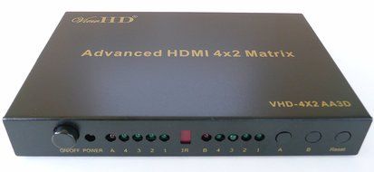 ViewHD Premium HDMI 4x2 Matrix v1.3 for HD 1080P with SPDIF Digital Surround or HiFi Stereo Audio Output (Compact... N3