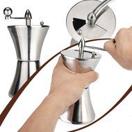 Manual Coffee Grinder, Stainless Steel Hand Coffee Bean Grinder, Personal Bur Grinder, Coffee Burr Mill, Espresso... N8