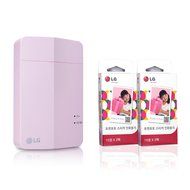 [Printer+Paper SET] New LG Pocket Photo Printer 3 PD251 [Pink] (Follow-up model of PD241T PD239) + LG Zink Sticker... N7