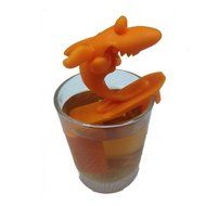 MAXGOODS Fine Silicone Surfing Shark Infuser Loose Tea Leaf Strainer Filter N9