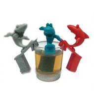 MAXGOODS Fine Silicone Surfing Shark Infuser Loose Tea Leaf Strainer Filter N10