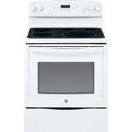 GE JB750DFWW 30" White Electric Smoothtop Range - Convection